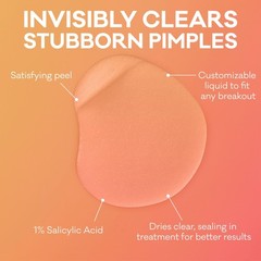 Biore Paint & Peel Liquid Pimple Patch, Invisible 0.5 Ounce (15ml), Clear