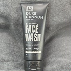 Duke Cannon Oil Control Face Wash Fragrance Free Derm Tested 6 fl oz