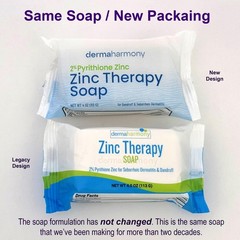 Bar Soap 2% Pyrithione Zinc 4 oz Pack of 5 Dermaharmony Crafted Those Skin