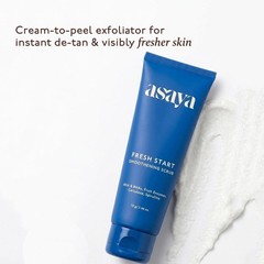 Asaya Fresh Start Smoothening Scrub | Face Exfoliator for Instant Glow-Up | 70gm