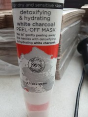 Yes To Tomatoes White Charcoal Peel Off Mask Clear Detoxifying Hydrating 2oz