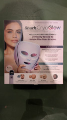 SHARK CryoGlow Red/Blue LED Face Mask Anti-Age & Blemish Repair Lilac Purple NEW