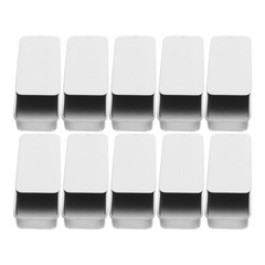 18 Pcs Metal Tin Boxes With Lid Rectangular Tinplate Cases For Small Gifts
