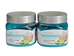 2 Pack of Global Beauty Care Hyaluronic Acid Exfoliating Body Scrub 6 oz New