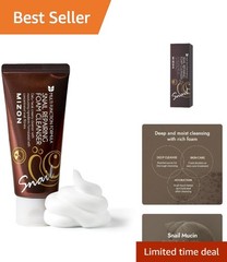 Non-Abrasive Snail Mucin Cleanser – Moisturizing Foam for All Skin Types 2.02 oz