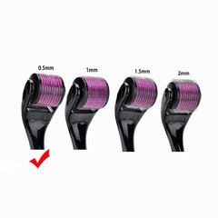 0.5-2.0mm Beard Derma Roller For Hair Loss And Fast Beard Growth Microneedle Spa
