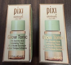 Lot of 2 Pixi Skintreats Glow Tonic 5% Glycolic Acid Exfoliating Toner 1.3oz