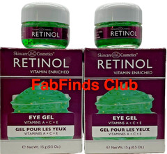 2x Skincare Cosmetics Retinol Eye Gel Vitamin A+C+E