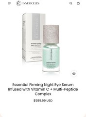 The Inner Cells Essential Firming Night Eye Serum. Retail $589