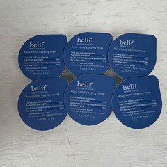 Belif Aqua Bomb Sleeping Mask 6 Travel Pods 5ml Each Jelly Pudding Mask New