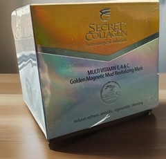 Secret Collagen Multi Vitamin E A & C Golden Magnetic Mud Mask NEW SEALED $159