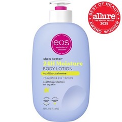 eos Shea Better Body Lotion for Dry Skin, Vanilla Cashmere, 16 fl oz