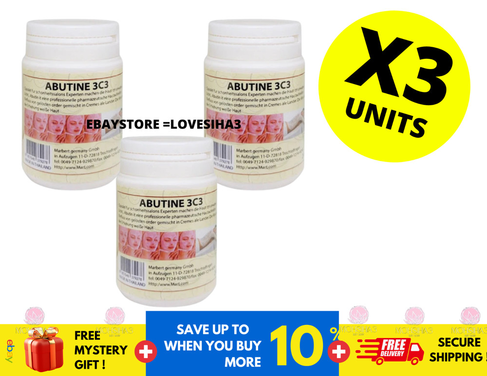 Abutine 3c3 Skin Whitening Body Cream 250g Thailand skin care ( X 3 )