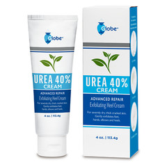 Globe Urea Cream 40% – (4 oz) Intensive Hydration for Dry Cracked Skin