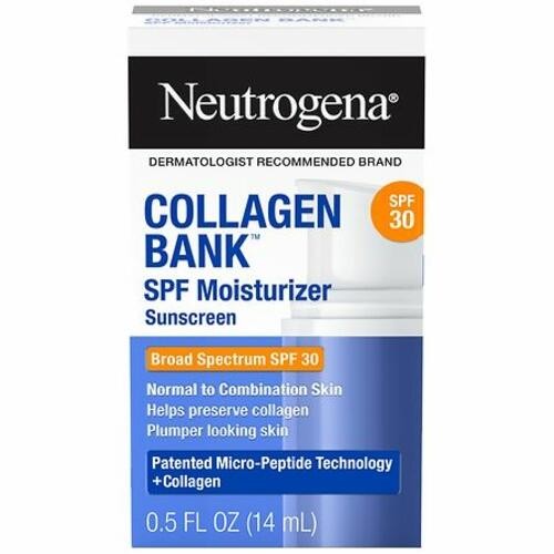 Neutrogena Collagen Bank Daily Face Moisturizer with SPF 30, 0.5 fl oz *12/2026*