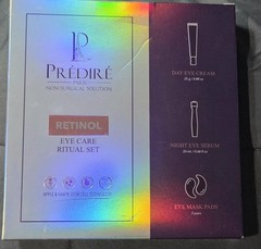 Prédiré Paris Retinol Eye Care Set 24K Gold Cream Serum Pads 25g/20mL