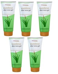 Patanjali Saundarya Aloe Vera Gel 60ml x5 | Herbal Skin Moisturizer & Care |