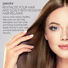 PURA D’OR Dor Organic Rosehip Seed Oil 100% Pure for Anti-Aging Skin & Hair, 4oz