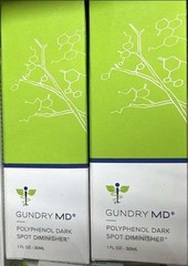 2x Gundry MD polyphenol dark spot diminisher anti-aging serum 1oz each (2 pack)