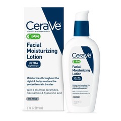 CeraVe PM Facial Moisturizing Lotion Night Cream 3 Oz – Pack of 3, 5, 10