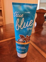 Bath And Body Works True Blue Spa Shea Butter Vanilla Almond Body Cream