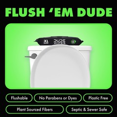 Herbal Relief Flushable Wipes ExtraLarge Adult Wet Wipes 3 Pack 144 Count …