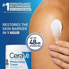 CeraVe Moisturizing Cream, Body and Face Moisturizer for Dry skin, body cream