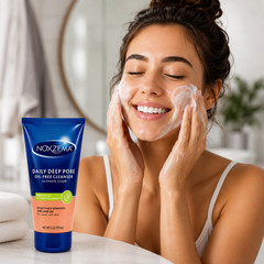 Noxzema Deep Pore Cleanser 5 Pack w/ Eucalyptus Oil Face Wash 6 Oz Each