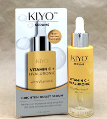 Kiyo Vitamin C + Hyaluronic w/ Vitamin E Brighten Boost Serum 1.75 fl oz New