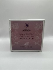 Purple Plumeria Island Breeze Exfoliating Body Scrub, White Rose, 6.7oz, NEW!
