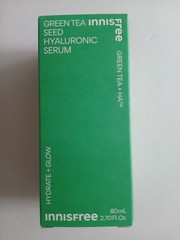 Innisfree Green Tea Seed Hyaluronic Serum 80ml K-Beauty + 2 Free Masks