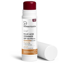 DERMATOUCH Kojic Acid Ceramide SPF 50 PA+++ Tinted Wine Lip Balm – 5g