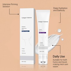 Fullerene Collagen Magec Neck Cream Firming Tightening with Roller 50g