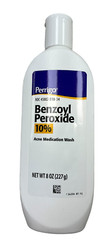 Benzoyl Peroxide 10% WASH 8oz XL SIZE PERRIGO – PHARMACY GRADE ^