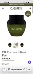 CB Gardn Microexfoliant Peel & CB Silk facial Foaming Purifier.