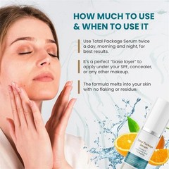 1-3pc Total Package Serum, All-In-One Vitamin C, Hyaluronic Acid, Peptides Serum