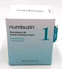 numbuzin No.1 Pantothenic B5 Active Soothing Face Cream – 2.7 fl oz- Exp. 12/27