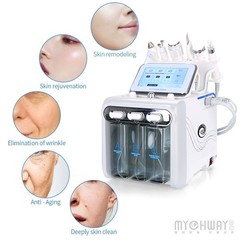 6 in1 Hydra Water Facial Cleaner Aqua Peel Dermabrasion Beauty Machine Spa Salon