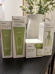 Beplain Trio: Mung Bean Pore Clay Mask, Cleansing Oil, & Cleansing Foam 4 fl oz