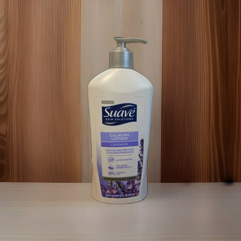 Suave Skin Solutions Lavender Calming Lotion With Vanilla Extracts 18 FL OZ NEW!