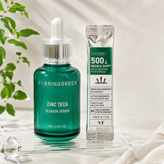 K-Beauty VT Reedle Shot 500 2ml x8 + BRINGGREEN Zinc Teca Serum 50ml Set