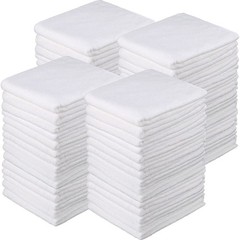 Bleach Proof Towels 40 Pack 16 x 29 Inch Microfiber Quick Dry White Shimeyao