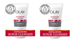 Olay Regenerist Detoxifying Face Wash & Pore Scrub Facial Cleanser (2 Pack)