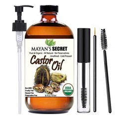 Mayan’s Secret – 16 oz Pure Castor Oil 16 Fl Oz (Pack of 1), Straw Colored