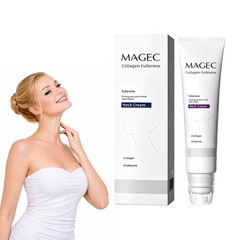 Magec Collagen Fullerene Neck Cream Firming Tightening includes Roller 50g