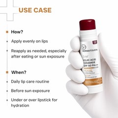 DERMATOUCH Kojic Acid Ceramide SPF 50 PA+++ Tinted Wine Lip Balm – 5g