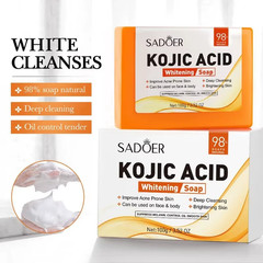 Kojic Acid Soap Facial Cleanser Whitening Foam Face Wash Moisturizing Body Bath.