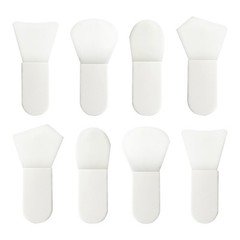 8Pcs Mini Facial Mask Brush Set Silicone ABS Short Handle for Makeup
