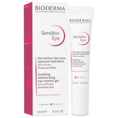 BIODERMA Sensibio Eye Contour Gel Soothing Hydrating Anti-Puffiness 0.5oz