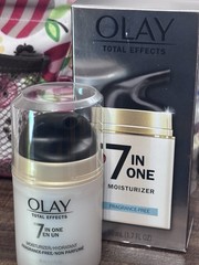 Olay Total Effects 7-in-1 Fragrance Free Moisturizer 1.7 oz New With Box Read